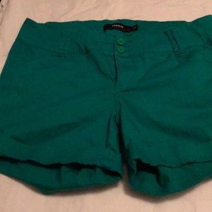 Green shorts